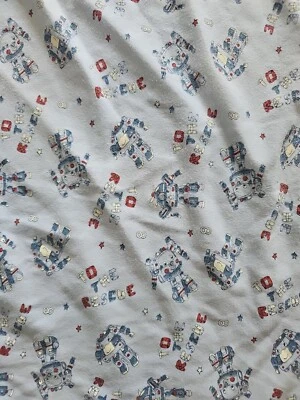 BLUE Pumpkin Patch Security Blanket Comforter Baby PATCH To The Rescue ROBOTS - Image 1 of 4