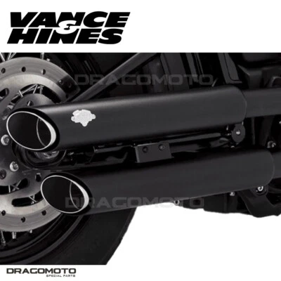 Harley FLDE 1750 ABS Softail Deluxe 107 2018-2020 escape Twin Slash Vance y... Foto 1 de 4