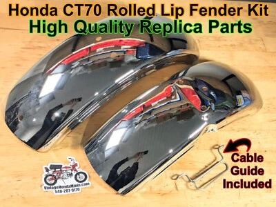 Крыло — высококачественный комплект реплик с закатанными краями — Honda CT70 CT70H Mini Trail - Изображение 1 из 4