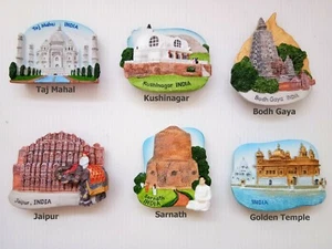 Regalo de colección de imanes de recuerdo histórico de la India para refrigerador - Imagen 1 de 13