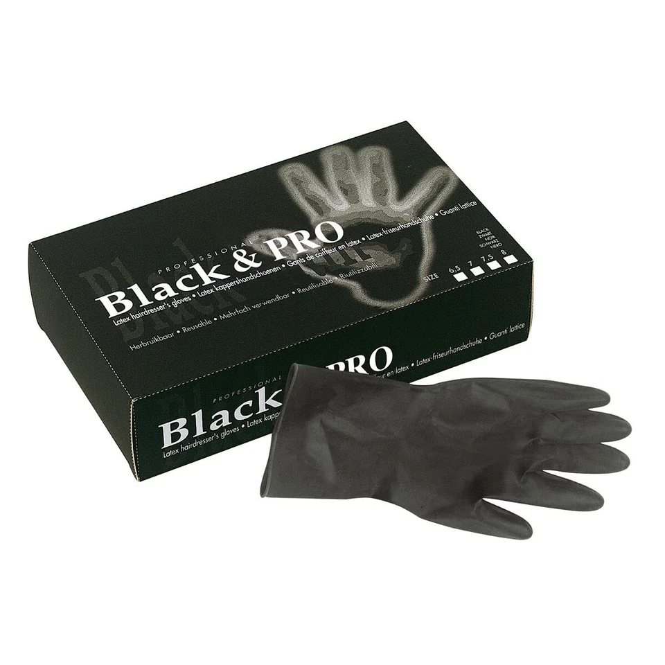 Sinelco BVBA Black & Pro Latex-Handschuhe Schwarz S 20 Stück - NEU (984)