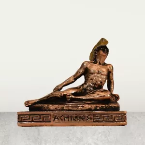 Achilles - griechischer Held - Trojanischer Krieg - Homers Ilias - kupferbeschichteter Alabaster - Bild 1 von 6