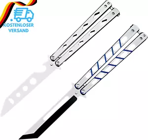 Dzmuero Butterfly Trainer, Messer, 2 Pack Ungeschärfte Klinge Übungs , Für Train - Bild 1 von 12