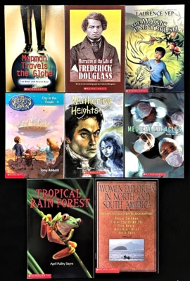 6th and Up - Scholastic ACTION - LEVEL 2  (8 books)  for STRUGGLING READERS - Image 1 of 2