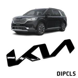 Genuine OEM kia Hood Trunk Letter Glossy Black Emblem For Carnival, SEDONA 22-24 - Picture 1 of 11