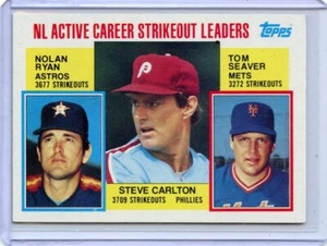 1984 Topps Strikeout Leaders Nolan Ryan Tom Seaver #707 💥🎯 EXMT - Bild 1 von 2