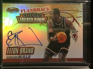 2000-01 Bowman's Best ELTON BRAND Flashback Rookie Locker Room AUTO Refract Like - Picture 1 of 4