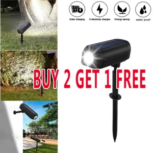 LED Solar Spotlights Landscape Lights Outdoor Garden Pathway Lamps Waterproof US - Picture 1 of 23