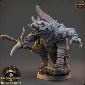 Crocodile Man Warrior Bloody Gundar - Daybreak Miniatures - Beastmen - Picture 1 of 3