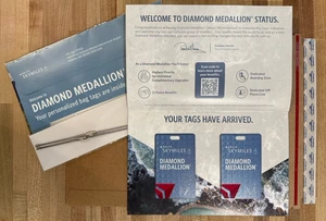 1 Million Miler Delta Diamond Medallion (2) Luggage Tags new for 2025 - Picture 1 of 2