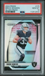 Panini Prizm 2024 - Brock Bowers (RC) plateado - PSA 10 - Imagen 1 de 2