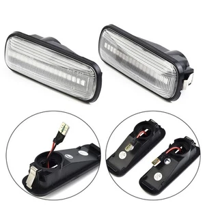 1 Pair Car Clear Lens Amber LED Fender Side Marker Lamp For Honda CR-V 1997-2001 - Picture 1 of 21