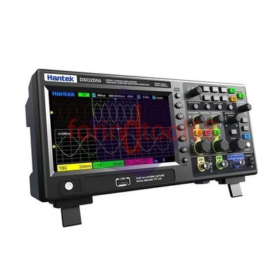 Hantek DSO2D50 2CH Digital Storage Oscilloscope Signal Generator 500Mhz 2GSa/s - Image 1 of 2