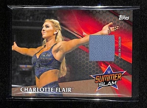 🔥 WWE Charlotte Flair SummerSlam 2016 Mat Relic Card #100/199 – Topps Authentic - Picture 1 of 2