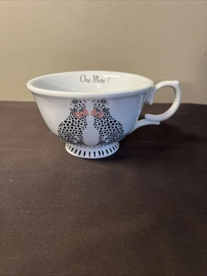 Ellen Studio London Magenta One More Oversized Tea Coffee Cheetahs with Pink Bow - Image 1 of 4