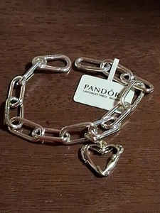 PANDORA ME AUTHENTIC BRAND NEW STERLING SILVER REMOVABLE LINKS BRACLET FLOATING - Picture 1 of 24