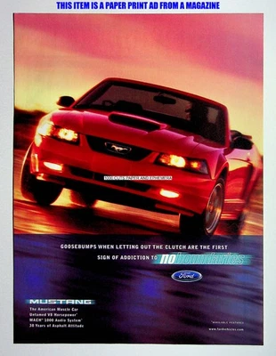 Ford Mustang Sports Car 2002 Trade Print Magazine Ad Poster ADVERT - Image 1 of 2