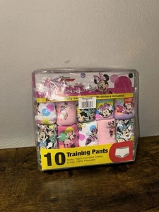 Disney Minnie Mouse 10 Paar Baumwolle Kleinkind Mädchen Töpfchen Trainingshosen-Größe 2T - Bild 1 von 3