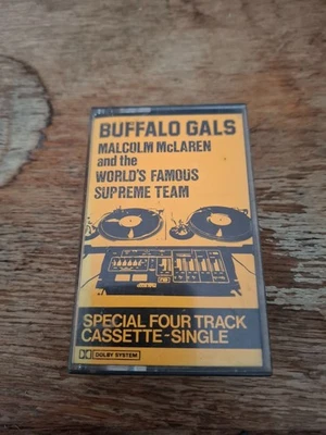Malcolm McLaren + The World’s Famous Supreme Team Buffalo Gals Vintage Cassette - Image 1 of 3