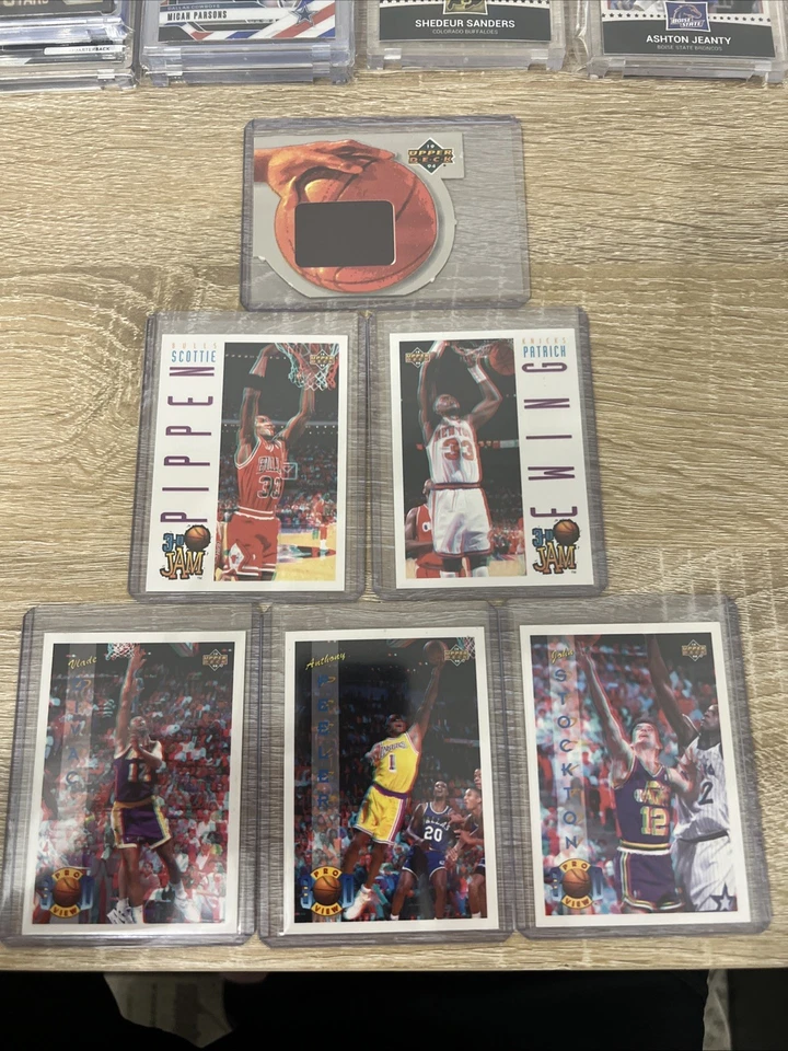 Colección de tarjetas coleccionables de baloncesto Scottie Pippen cubierta superior mermelada 3D con vidrio Foto 1 de 4