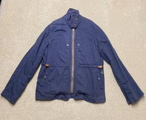 Paul Smith Field Jacket Men's Medium Blue Navy Full-Zip Military High-Neck - Picture 1 of 18