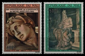 Malí 1975 - Mi-Nr. 480-481 ** - MNH - Miguel Ángel - Imagen 1 de 1