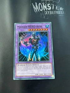 YUGIOH MASKIERTER HELD ACID SUPER RARE TOCH-DE045 GEMISCHTE AUFLAGEN - Bild 1 von 2