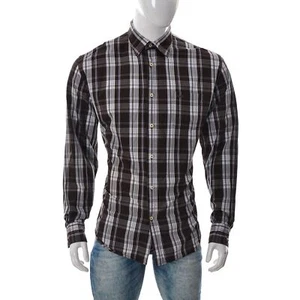Marc O'Polo Mens Casual Button Up Business Shirt Long Sleeve Size XL Plaid Top - Picture 1 of 6