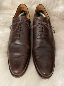 Paraboot Men's Brown Leather Brogue Style Shoes - Size 11.