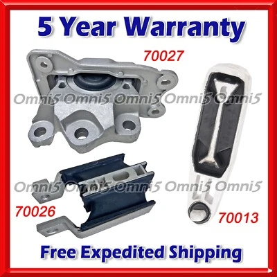 O485 Fits 2019-2023 Volvo V60 2.0L AUTO Torque Strut & Transmission Mount 3pc - Image 1 of 4