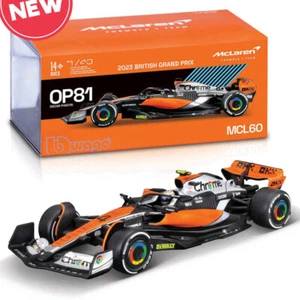 Bburago F1 Mclaren MCL60 #4 Lando Norris w/Helmet 2023 1:43 Model