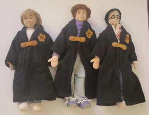 Harry Potter, Ron, & Hermione Gund Plush Doll Soft Body 2001 - Foto 1 di 13