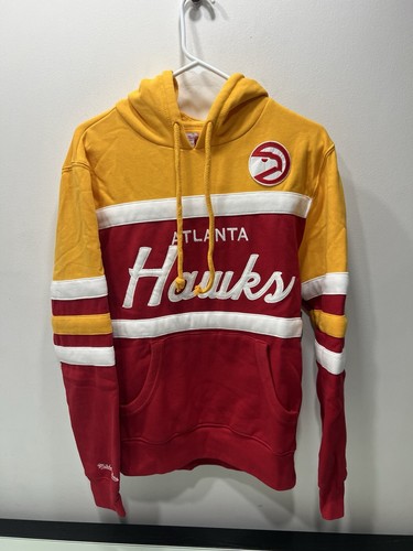Felpa con cappuccio Mitchell & Ness Hardwood Classics Atlanta Hawks Head Coach taglia small (rara