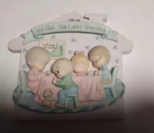Precious Moments "We Ask The Lord's Blessing" Wall Plaque - Picture 1 of 11