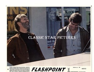LC197a Kris Krisofferson Treat Williams Flashpoint 1984 8 x 10 color lobby card