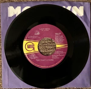THE TEMPTATIONS LADY SOUL /PUT US TOGETHER AGAIN RECORD 45 1986 45 RPM 7" MOTOWN - Picture 1 of 2
