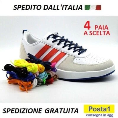 Lacci per scarpe da ginnastica, elastici, unisex con aggancio rapido. 4 PAIA - Immagine 1 di 4