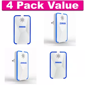 2021 NEW Ultrasonic Pest Repeller Reject 4 Pack Electronic Pest Control Plugin - Picture 1 of 9