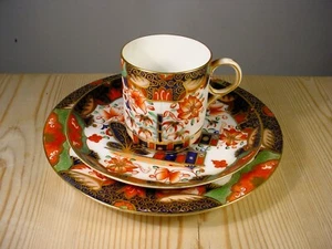 Antique Copeland Imari Demitasse Coffee Trio D7911 Year 1877 - Picture 1 of 11