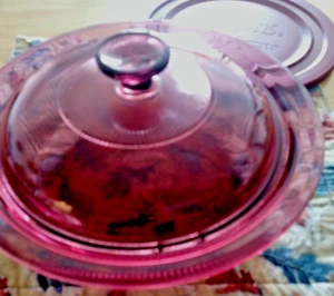 Utensilios de cocina Visions Cranberry 1,5 L/1,5 QT cazuela y tapa Corningware - Imagen 1 de 8