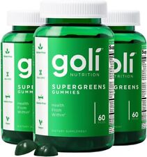 Goli Nutrition Supergreens Gummies 60 Pieces Pack of 3