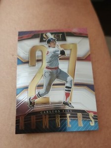 2023 Panini Select Carlton Fisk NUMBERS RED SOX