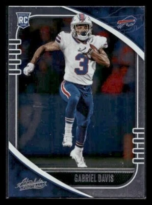 2020 Panini Absolute #136 Gabriel Davis Rookie Buffalo Bills - Image 1 of 2