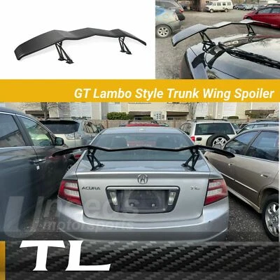Fit Acura TL Lambo GT 风格底漆哑光黑色后后备箱翼锅炉 — 第 1/4 张图片