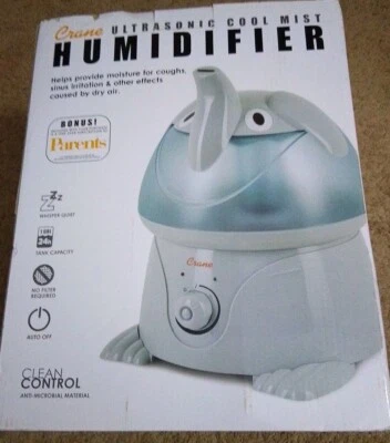Crane Ultrasonic Cool Mist Elephant Humidifier EE-3186 1 Gallon 120v 45w - Image 1 of 3