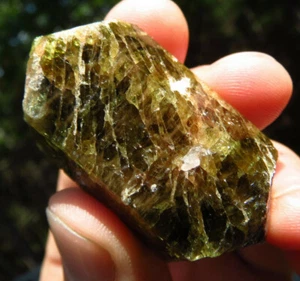 GREEN APATITE RARE LOCALITY NATURAL FULLY DOUBLE TERMINATED CRYSTAL QUEBEC - Picture 1 of 10