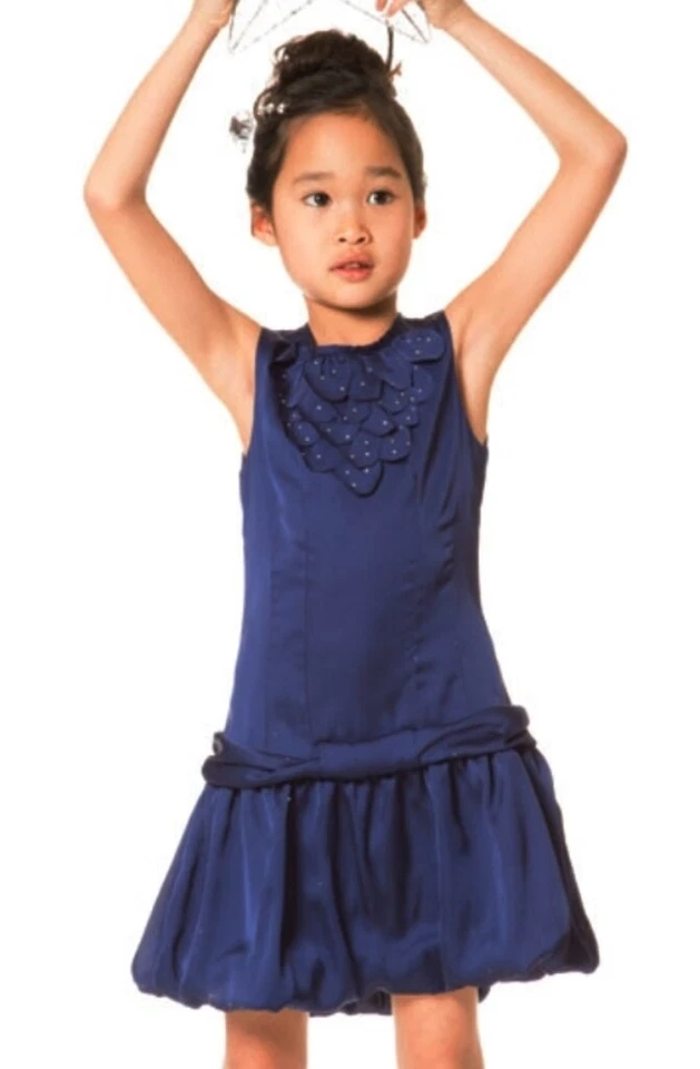 Nuevo con etiquetas Vestido Deux Par Deux Azul Cintura Caída 6 7 Foto 1 de 1