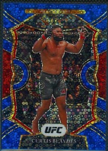 Curtis Blaydes 2021 Select UFC Concourse #60 Blue Disco Prizm 15/99 Heavyweight