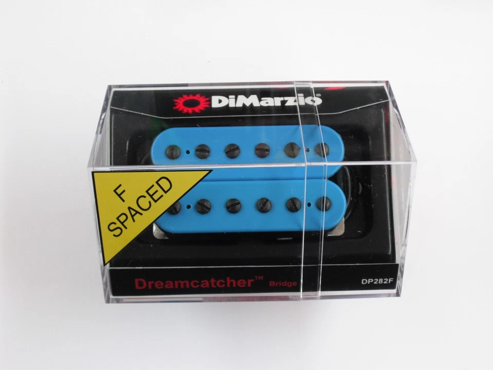 Puente atrapasueños DiMarzio espaciado en F Humbucker azul con postes negros DP 282 Foto 1 de 1