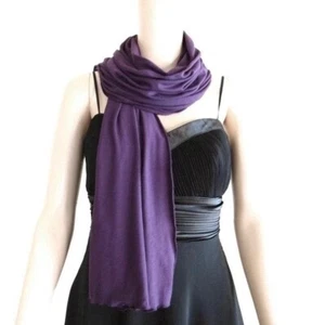 Lila Baumwollschal. Handgefertigter langer Schal. Mode Halstuch Schal. Handgefertigtes Tuch. - Bild 1 von 3
